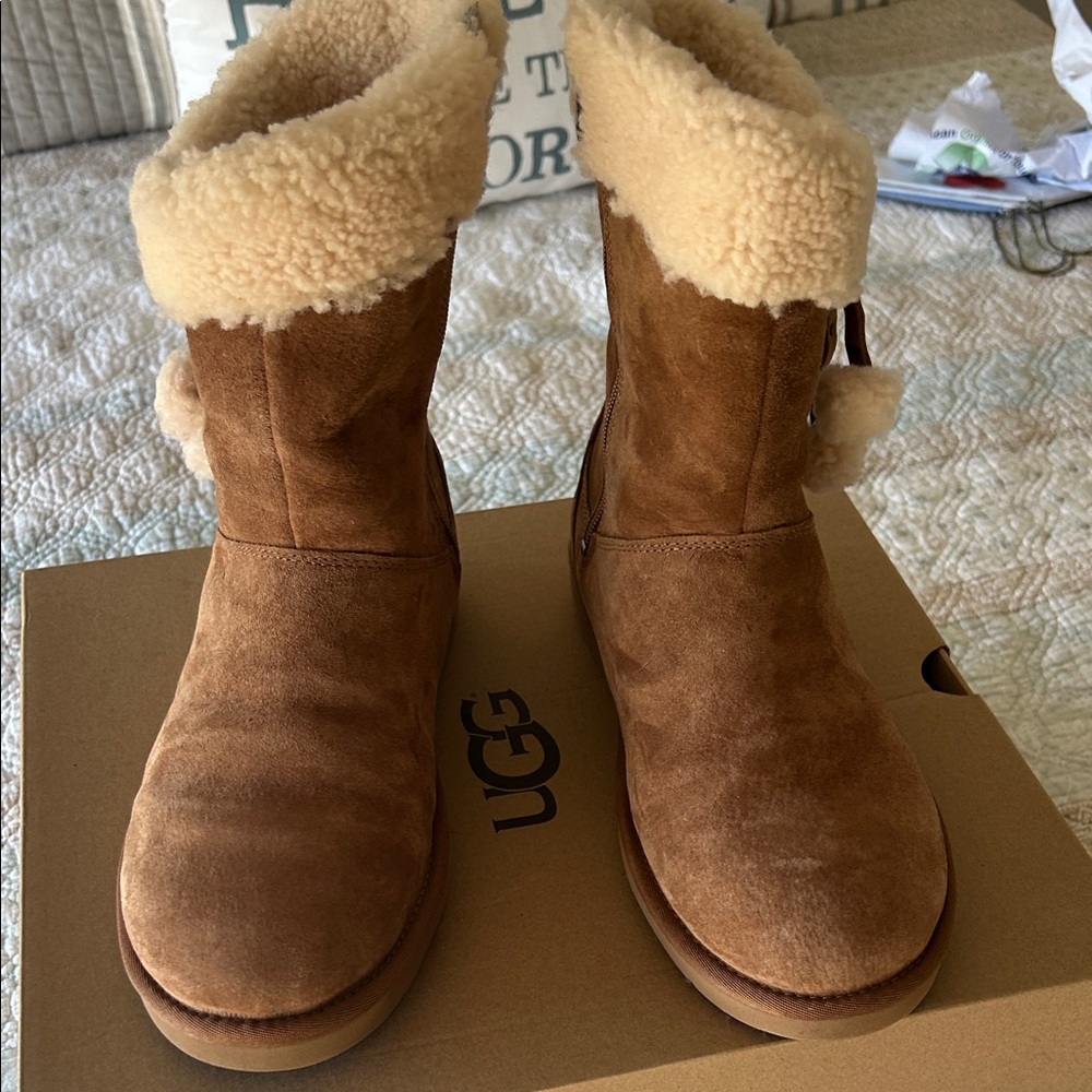 UGG Tan Shearling Lined Boots
